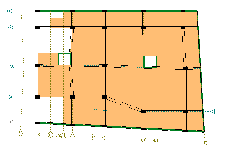 Planta estructural del edificio